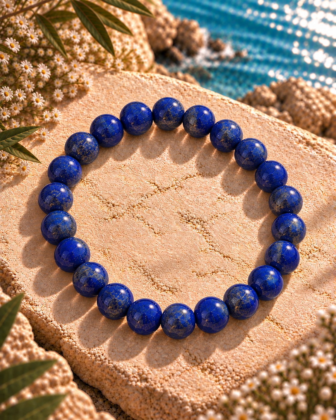 Lapis Lazuli Bracelet – Natural Lapis Lazuli Crystal for Wisdom & Communication