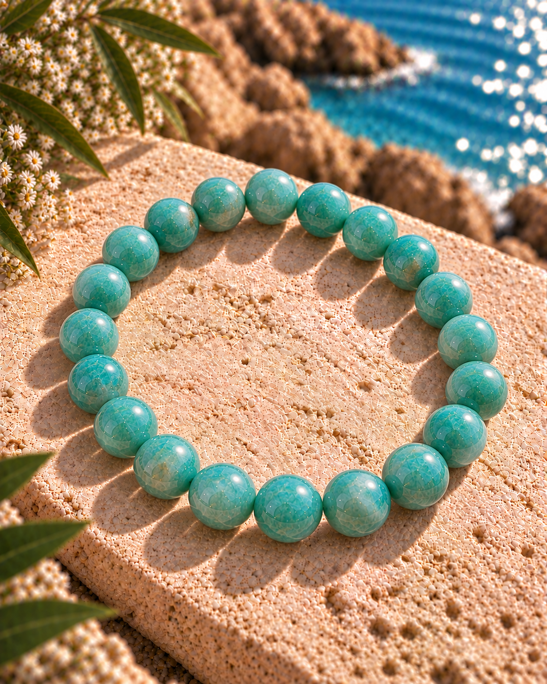 Amazonite Bracelet – Natural Amazonite Crystal for Calm & Communication